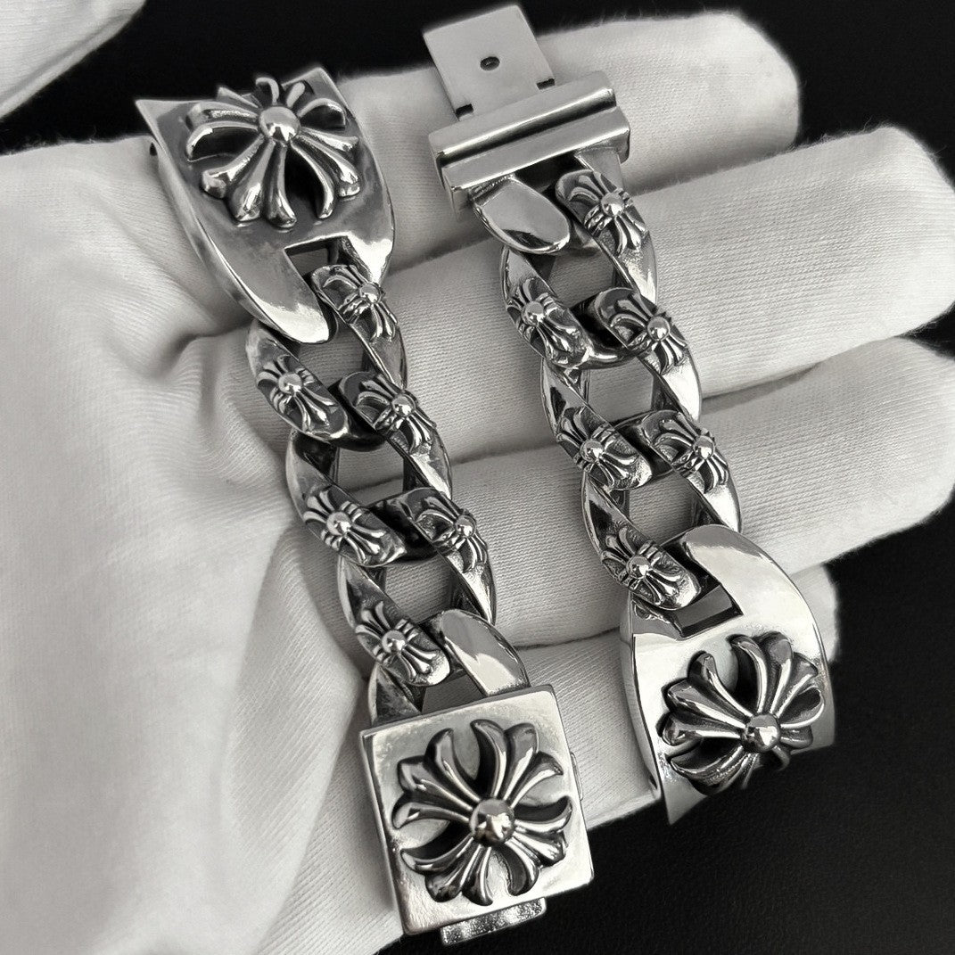 Chrome Hearts cross flower high-end watch strap