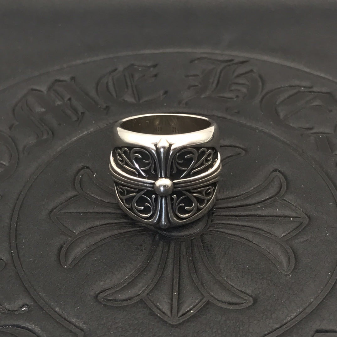 chrome hearts 925 silver retro ring